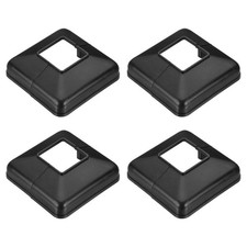 Per post base cover, manica 1.6x1.6 pollici per colonne - 4pz nero