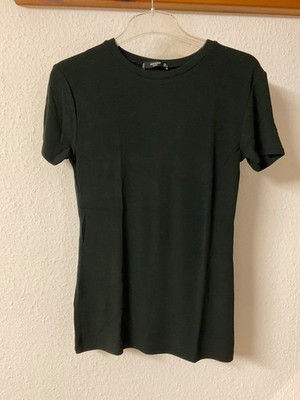Neues Mango Damen T-Shirt Größe L schwarz Feinripp Design 
