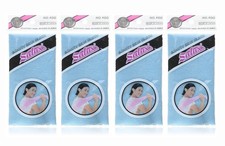 4 Pack Salux Nylon Japanese Beauty Skin Bath Wash Cloth Towel Blue S-3809x4