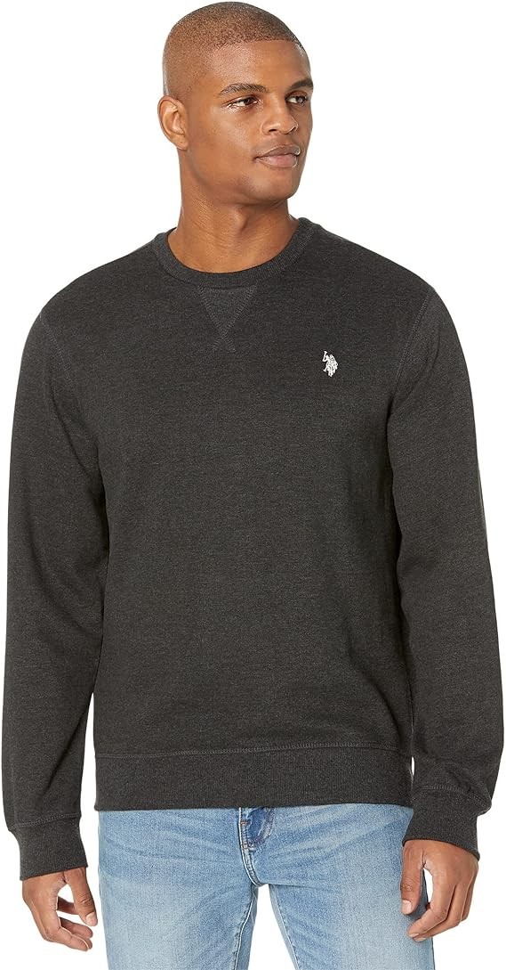 US Polo Assn Long Sleeve Popover Crew Neck Fleece Sweatshirt BKHT-S 5790₽
