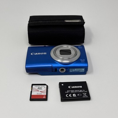 Canon PowerShot A4000 IS 16.0MP Digital Camera - Blue for sale