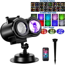 Christmas Led Laser Projector Lights Rotate Projection Lamp Indoor Outdoor Decor