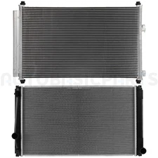 For 2006-2011 2012 Toyota RAV4 Aluminum Radiator & AC Condenser Cooling Kit
