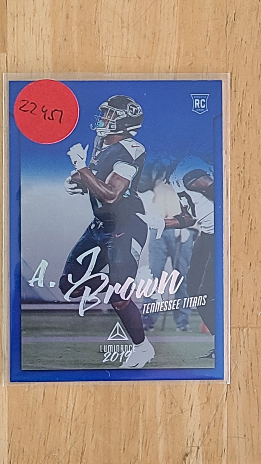 A.J. Brown 2019 Panini Chronicles  12/75 Luminance Update Rookies Blue TITANS