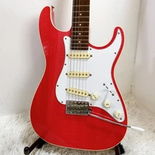 FERNANDES LE-1JP JGA2010 TPK ST type Red Electric Guitar Used From Japan