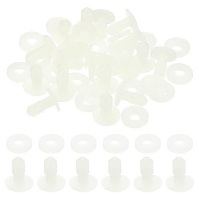 15mm Puppen-Gelenke, 20er Set Tiergelenke Verbindungsstücke Engage Bolt, Weiß