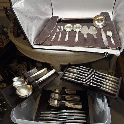 96 Pc OKA 100 Silverplate German Grand Service For 12 + 12 Piece Hostess