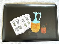 Vintage Couroc Large 18 x 12 inch Tray Herbs And Spices