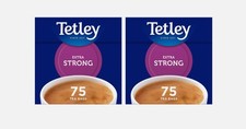 PACK OF 2 Tetley Extra Strong Tea Bags Teabag - 75 Per Pack - Blend Collection