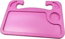 Car Steering Wheel Tray, Computer Office Car Table Tray, Automotiv Color: Pink