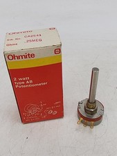 Ohmite CA2541 Potentiometer Type AB .25 MEG 250K 1 UNIT