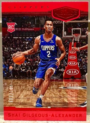 JERSEY # MATCH! 2018 Panini Chronicles Shai Gilgeous-Alexander RC 2/149! ROOKIE!