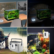 Battery Powered Aquarium Air Pump 2W 48GPH USB Rechargeable Ultra Quiet P...