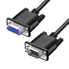 DB9 RS232 Serial Extension Cable Male to Female 9 Pin Cord Straight 5FT