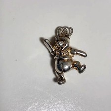 Disney Store Winnie the Pooh Necklace Top Only Silver 925 Rare