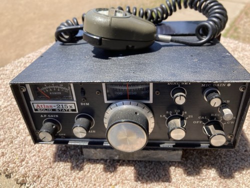 Atlas 215X HF ham radio Been repaired new Capacitors and resistors .