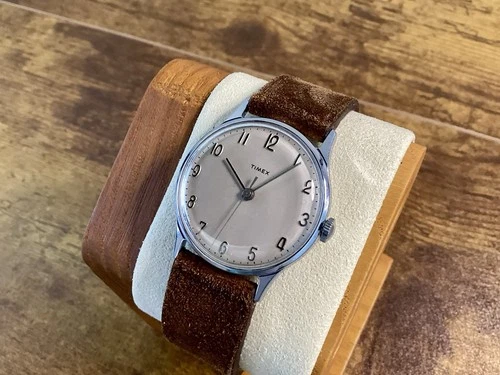 Vintage Timex Mechanical Watch | 1960s | Premium Suede Leather Strap | Running