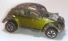 Vintage Hot Wheels redline custom Volkswagen VW bug olive