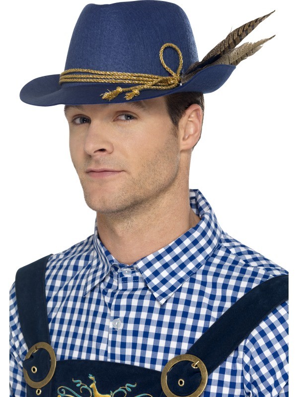 ハット Unisex Authentic Bavarian Beer Oktoberfest Hat Feathers Mens