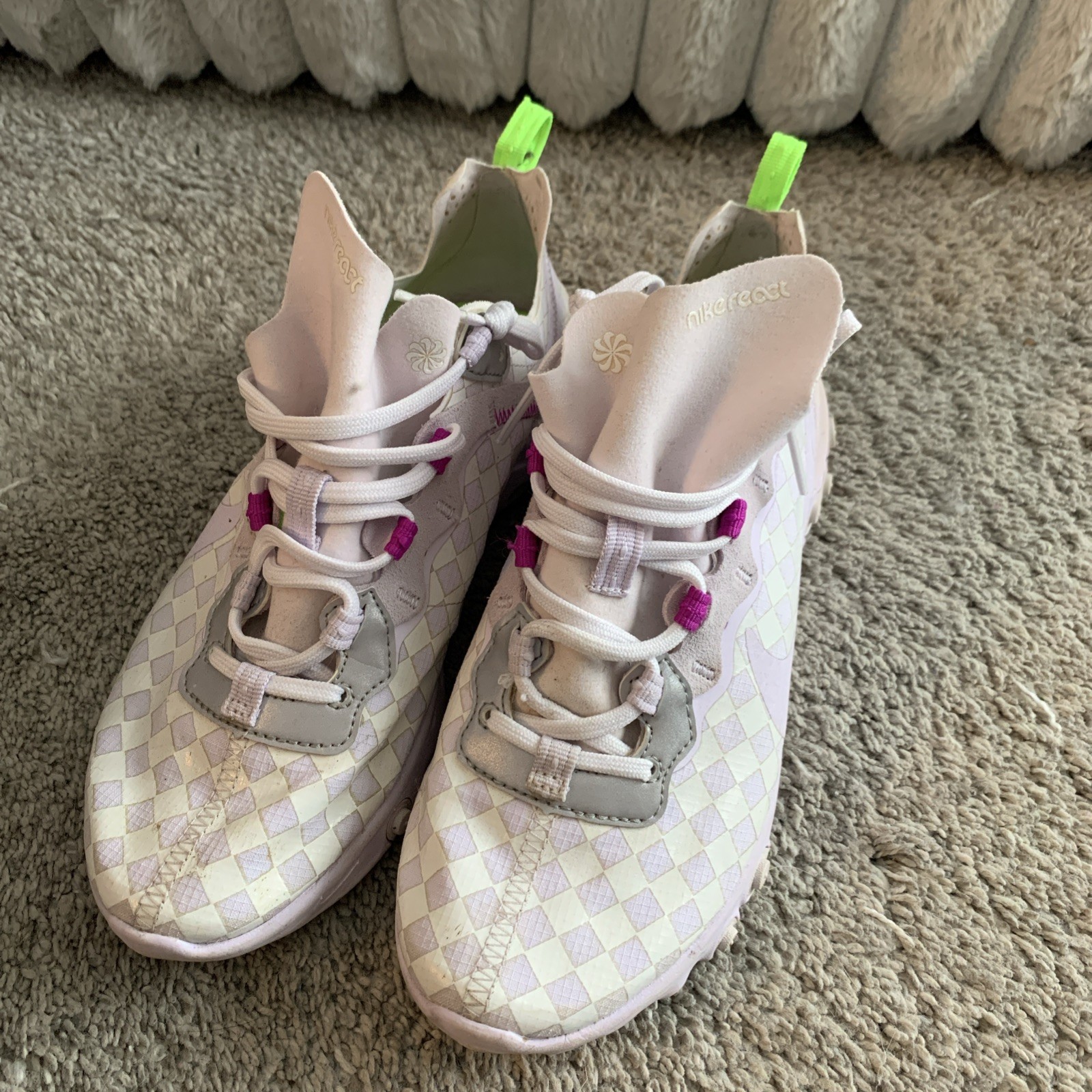 Nike React Element 55 Barely Grape Trainers CN014… - image 1