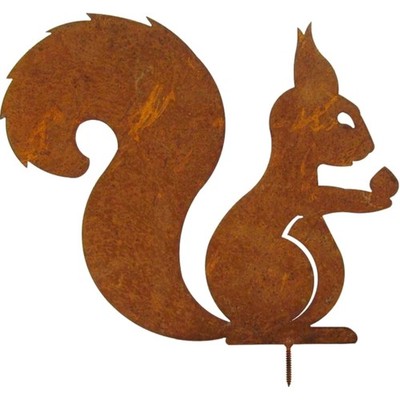 Einzigartiger Dekoartikel: Sitzendes Eichhörnchen für Garten & Balkon   25x22cm