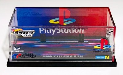 OHNE AUTO HOT WHEELS 1:64 ACRYL CASE PORSCHE 911 GT2 EVO 993 PLAYSTATION