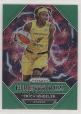 2021 Panini Prizm WNBA Fireworks Green Prizm Erica Wheeler #15 0jr1