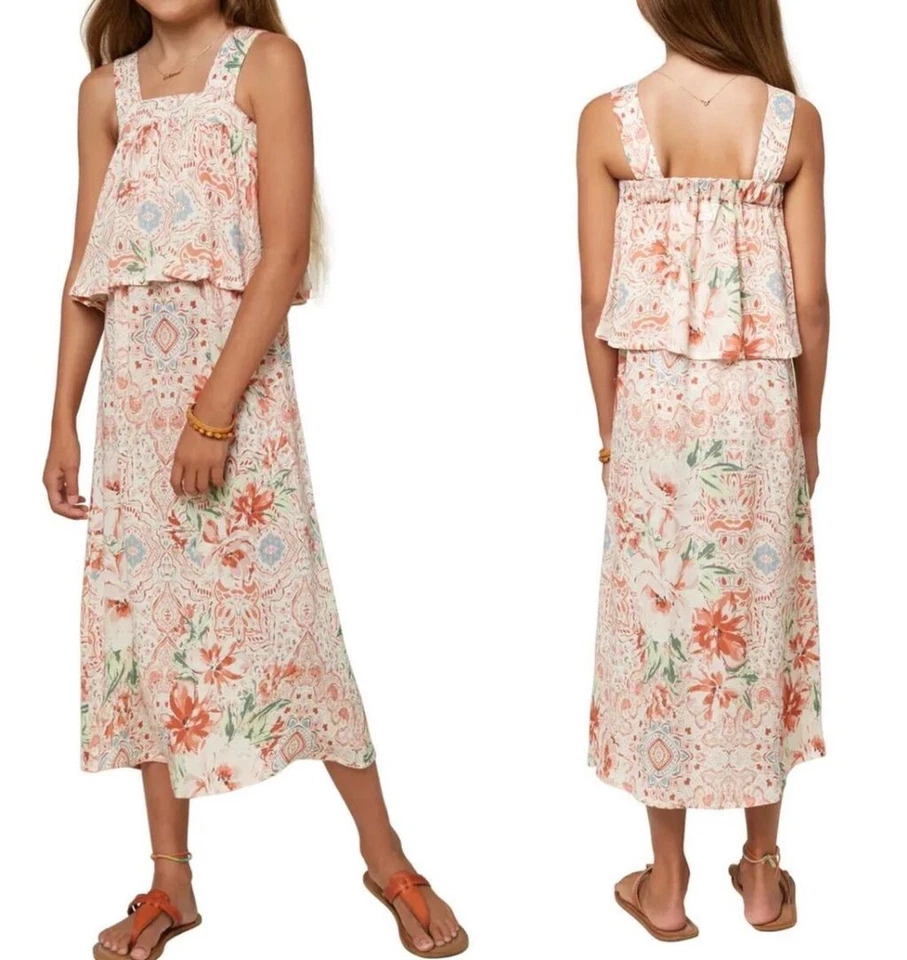 Vestido de Verano O'Neill Niñas XXS Multicolor Floral Sin Mangas Coco Niña Resort Foto 2 de 4