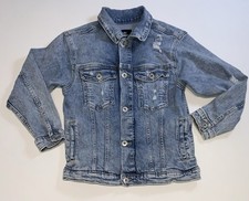 Art Class Kids Size Medium 8 Light Wash Distressed Denim Jacket