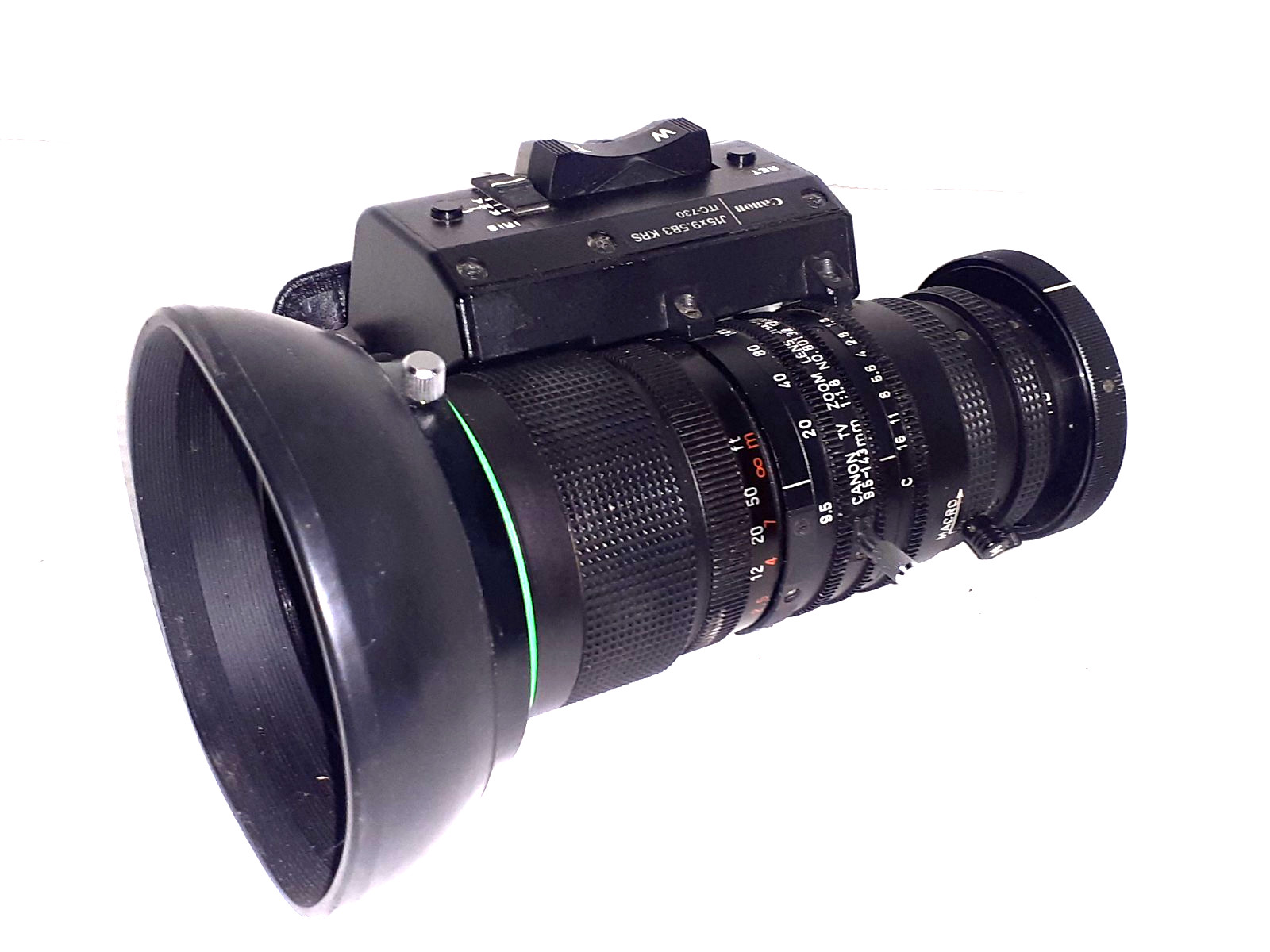 Canon J15x9.5B3 KRS ITC-730 Zoom TV Camera Lens B3 Ikegami M