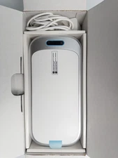 Ultrasonic Jewelry Cleaner Machine White 48kHz USB UV Cleaner Portable Cleaning