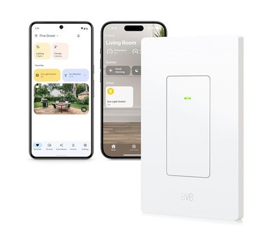 Eve Light Switch   Connected Wall Switch Apple HomeKit  single alternating & ...