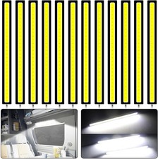 12PCS 12V LED Interior Light Bar, Waterproof 28 LEDs COB Strip Light Super Brigh