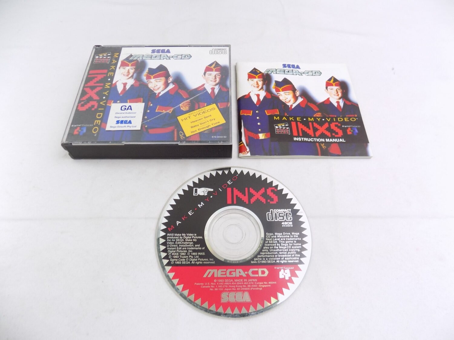 INXS Make My Video Sega Mega-CD - Inc Manual