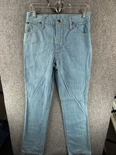 VTG Wrangler Bluebell Denim Jeans Light Wash Straight Cotton Blue ACTL 30X34