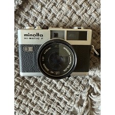 Minolta Hi-Matic F 38mm With Case -Tested/works.