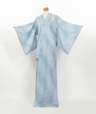 Kimono / Vintage Summer Komon Kimono with Sakura Pattern, Polyester Ro / 2509033