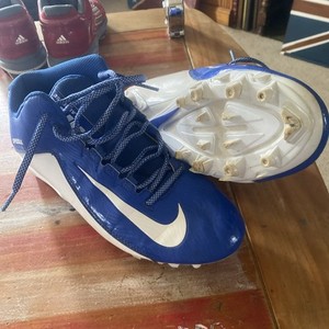 NEW Mens Nike Speedlax 5 Lacrosse Cleats Blue White 807143-411 Size 16