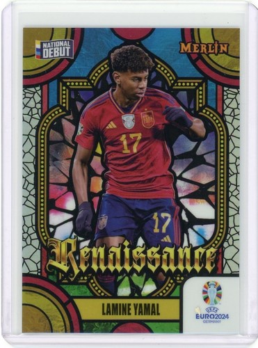 2024 Topps Chrome UEFA EURO SOCCER MERLIN RENAISSANCE LAMINE YAMAL #15 SSP