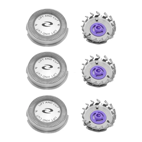 6-Pack HQ56 Replacement Shaver Heads for Philips Norelco HQ3 HQ4 HQ55 HQ56 HQ6 - Bild 7 von 8