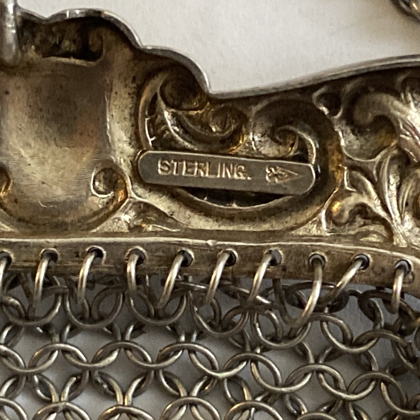 Antique Solid German Sterling Silver Detailed Cra… - image 4