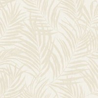Vliestapete Dschungel Blattmuster Creme Perlmutt Metallic MN2001 (5,20€/1Qm)