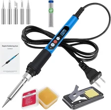 Soldering Iron Electric Gun Adjustable Temperature 90W Welding Solder Wire Kit