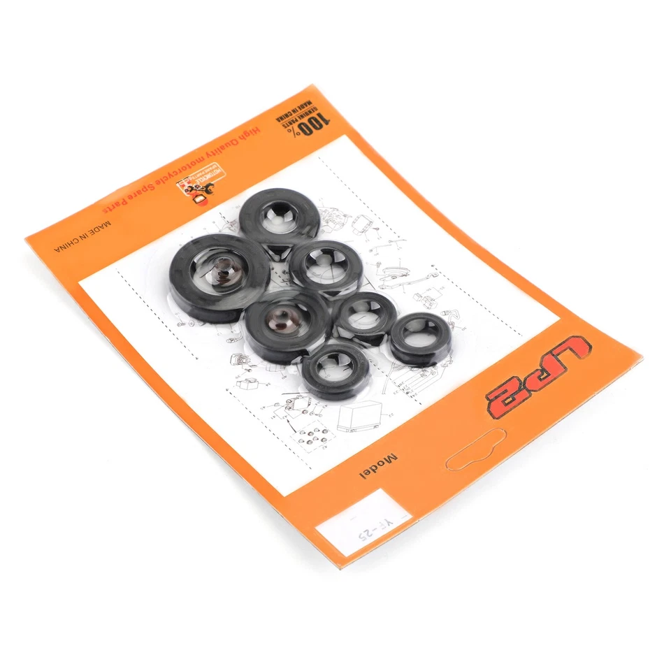 Kit completo de cárter con sello de aceite de motor 9 piezas para Honda XL185 XL185S XL200R 79-93 Foto 4 de 4