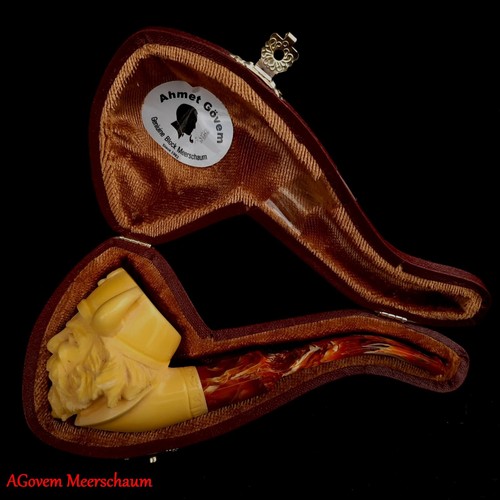 Viking Block Meerschaum Pipe, Pipe Fumar Pipa De Tabaco Pipa Pfeife AGM-1331 - Imagen 4 de 12