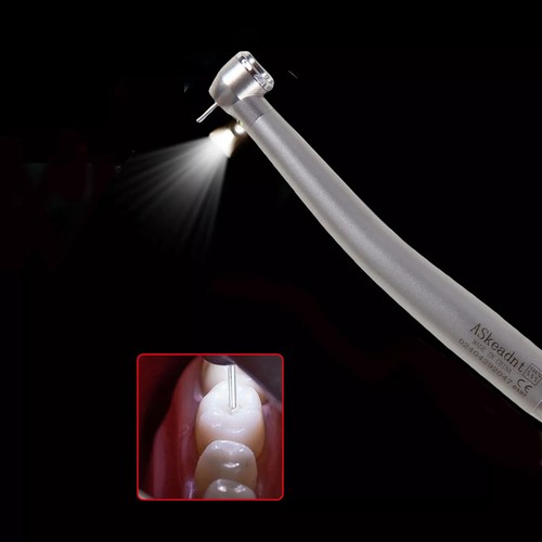 Generador electrónico dental luz LED fibra óptica pieza de mano turbina para kv ADM 4 orificios - Imagen 7 de 10