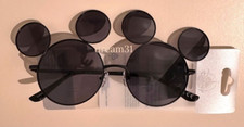 BNWT Disney Parks Mickey Mouse Shape Adult Size Sunglasses - Black