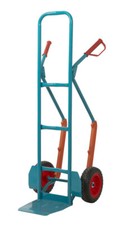 SUPER HEAVY DUTY Sack Truck Barrow Dolly - BLUE | 6 Styles | Pneumatic Wheels