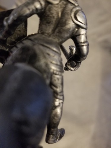English Pewter Knight with Horse Armor 16th Century, Figure, Made In Italy - 第 12/13 張圖片