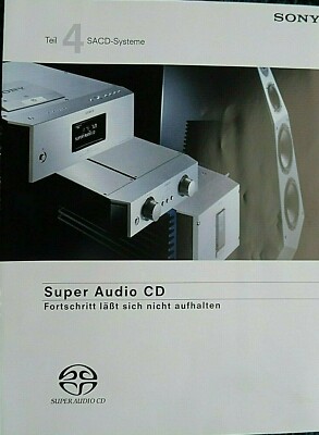 SONY  PROSPEKT,              TEIL 4, SEITEN 4, SUPER AUDIO CD, AUS DEM JAHR 2000